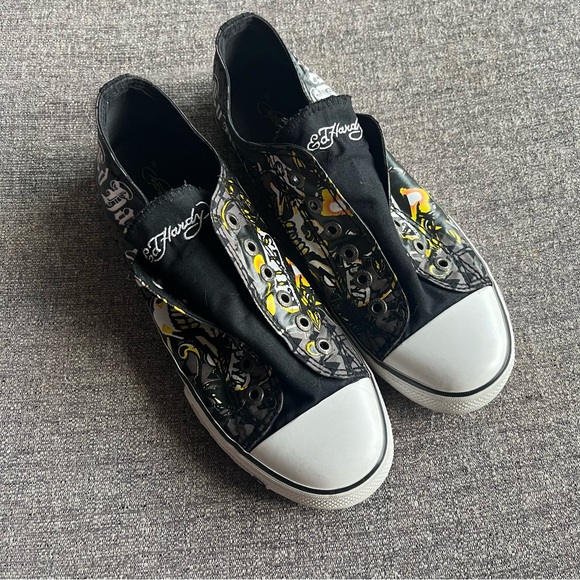 Ed Hardy Shoes - ED HARDY Skull Sneakers